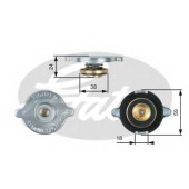 Крышка радиатора GATES RC112