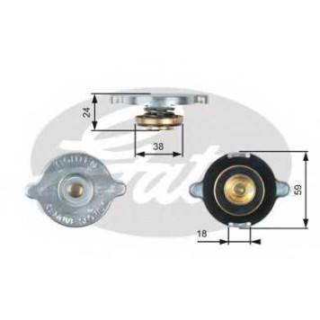 Крышка радиатора GATES RC112