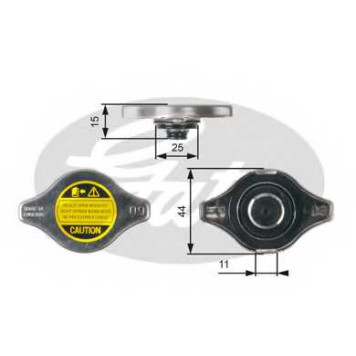 Крышка радиатора GATES RC127