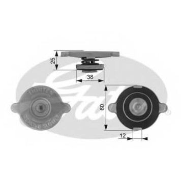 Крышка радиатора GATES RC132