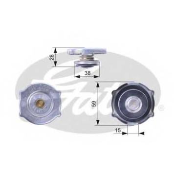 Крышка радиатора GATES RC135