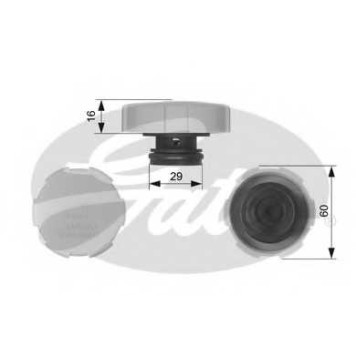 Крышка резервуара охлаждающей жидкости GATES RC231