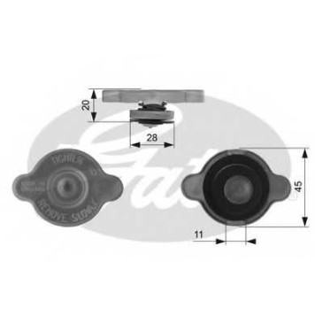 Крышка резервуара охлаждающей жидкости GATES RC232