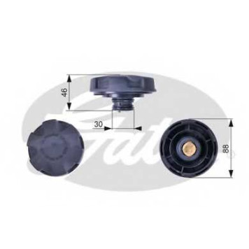 Крышка резервуара охлаждающей жидкости GATES RC241