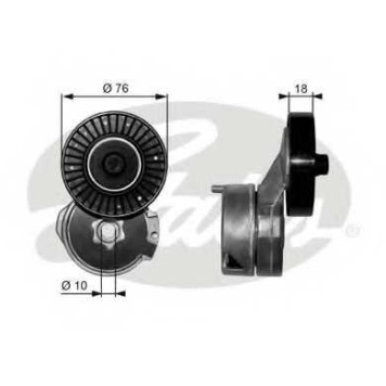Натяжной ролик поликлинового ременя GATES T39063