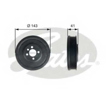 Ременный шкив коленвала GATES TVD1001