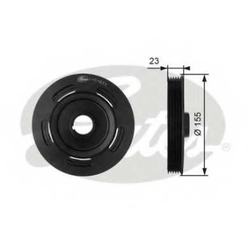 Ременный шкив коленвала GATES TVD1023