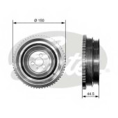 Ременный шкив коленвала GATES TVD1049