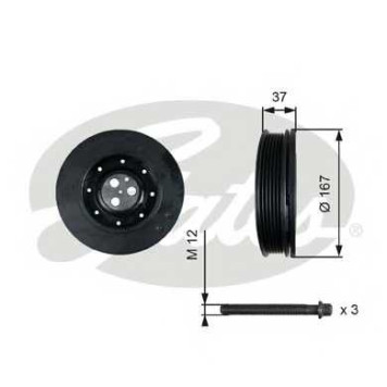 Ременный шкив коленвала GATES TVD1060A