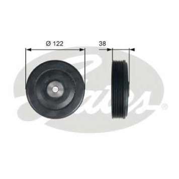 Ременный шкив коленвала GATES TVD1112