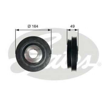 Ременный шкив коленвала GATES TVD1114