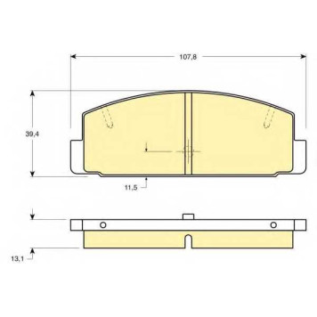 Колодки тормозные дисковые для MAZDA 323 F(BJ), 626(GD,GF,GV,GW), FAMILIA(BA,BJ), PREMACY(CP), RX 7(FC) <b>GIRLING 6130889 / 20031</b>