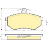 Колодки тормозные дисковые для AUDI 80(81,85,B2), 90(81,85,B2), COUPE(81,85), QUATTRO(85) / VW CORRADO(53I), PASSAT(32B,35I,3A2,3A5), QUANTUM <b>GIRLING 6104301 / 20669</b>