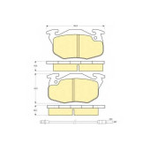 Колодки тормозные дисковые для CITROEN AX, SAXO / PEUGEOT 106, 205, 305, 309, 405 / RENAULT 11, 18, 19, 20, 21, 5, 9, CLIO, EXPRESS, FUEGO, RAPID, SUPER 5 <b>GIRLING 6103273 / 20905</b>