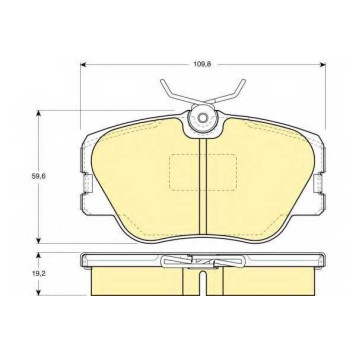 Колодки тормозные дисковые для MERCEDES (W124), 190(W201), COUPE(C124), E(A124,C124,S124,W124), KOMBI(S124), S(W126) <b>GIRLING 6108181 / 20941</b>