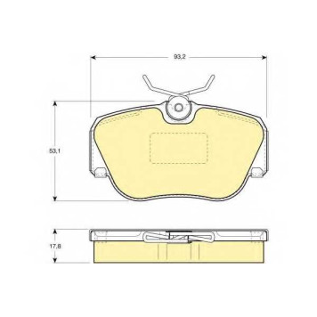 Колодки тормозные дисковые для MERCEDES 190(W201) <b>GIRLING 6108171 / 21055</b>