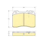 Колодки тормозные дисковые для MERCEDES , 190, C, CABRIOLET, CLK, COUPE, E, KOMBI, S, SL <b>GIRLING 6109622 / 21153</b>
