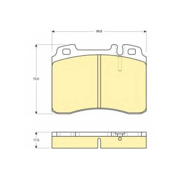 Колодки тормозные дисковые для MERCEDES , 190, C, CABRIOLET, CLK, COUPE, E, KOMBI, S, SL <b>GIRLING 6109622 / 21153</b>