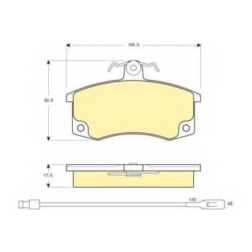 Колодки тормозные дисковые <b>GIRLING 6114461 / 21170</b>