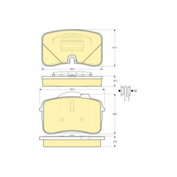 Колодки тормозные дисковые для AUDI 100(4A,C4), 200(44,44Q), V8(44#,4C#) <b>GIRLING 6109612 / 21219</b>