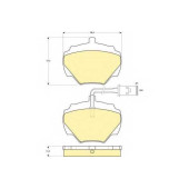 Колодки тормозные дисковые для LAND ROVER DEFENDER(LD, LD#), DISCOVERY(LG, LJ, LT), RANGE ROVER(AE, AN, HAA, HAB, HAM, HBM, RE, RN) <b>GIRLING 6109766 / 21237</b>