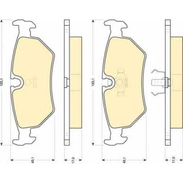 Колодки тормозные дисковые <b>GIRLING 6111092 / 21275</b>