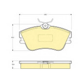 Колодки тормозные дисковые для VW KOMBI(T2), TRANSPORTER(70XA, 70XB, 70XC, 70XD, 7DB, 7DK, 7DW) <b>GIRLING 6110921 / 21479</b>