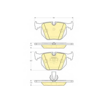Колодки тормозные дисковые для LAND ROVER RANGE ROVER(LM) <b>GIRLING 6115272 / 21487</b>