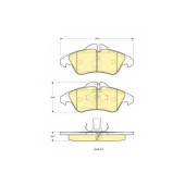 Колодки тормозные дисковые для MERCEDES SPRINTER(901, 902, 903, 904, 906, 909), V(638/2), VITO(638) / VW LT(2, 2DA, 2DB, 2DC, 2DD, 2DE, 2DF, 2DH, 2DK) <b>GIRLING 6112202 / 21576</b>
