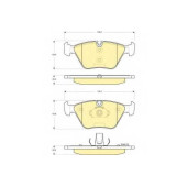 Колодки тормозные дисковые для BMW 3(E46), X3(E83), Z4(E85,E86) <b>GIRLING 6115312 / 21676</b>