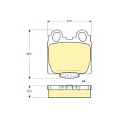 Колодки тормозные дисковые для LEXUS GS, IS SportCross, IS, SC / TOYOTA ALTEZZA GITA, ALTEZZA, ARISTO, BREVIS, CROWN, MAJESTA, PROGRES <b>GIRLING 6132339 / 21790</b>