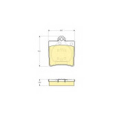 Колодки тормозные дисковые для CHRYSLER CROSSFIRE / MERCEDES C(S202,W202,W203), CLK(A208,C208), E(S210,W210), S(C140), SLK(R170) <b>GIRLING 6113352 / 21919</b>
