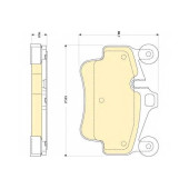 Колодки тормозные дисковые для PORSCHE 911(997), BOXSTER(987), CAYMAN(987) <b>GIRLING 6118369 / 21942</b>