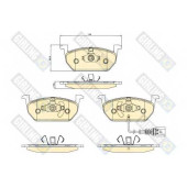 Колодки тормозные дисковые для AUDI A3(8V7,8VA,8VS) / SKODA OCTAVIA(5E3,5E5) / VW GOLF SPORTSVAN(AM1), GOLF(5G1,BA5,BE1) <b>GIRLING 6120802 / 22035</b>