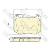 Колодки тормозные дисковые для MERCEDES C(C205,S205,W205), E(W213), GLC(X253) <b>GIRLING 6120815 / 22047</b>