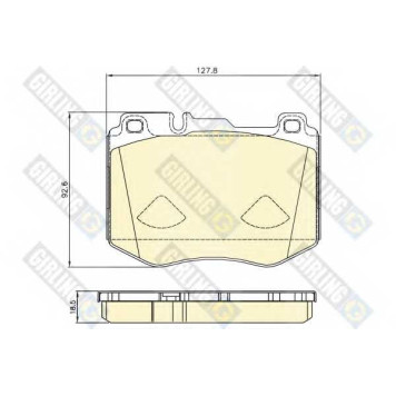 Колодки тормозные дисковые для MERCEDES C(C205,S205,W205), E(W213), GLC(X253) <b>GIRLING 6120815 / 22047</b>