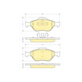 Колодки тормозные дисковые для FORD FIESTA, FUSION, KA, PUMA, STREET KA / MAZDA 121, 2, VERISA <b>GIRLING 6114192 / 23202</b>
