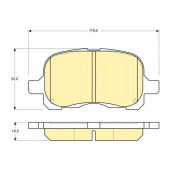 Колодки тормозные дисковые для TOYOTA COROLLA(##E11#,#E11#) <b>GIRLING 6132041 / 23294</b>