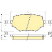 Колодки тормозные дисковые для SUZUKI GRAND VITARA(FT), VITARA(ET,TA) <b>GIRLING 6131329 / 23314</b>