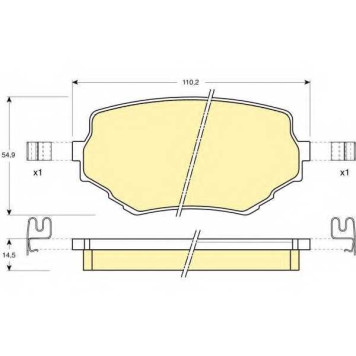 Колодки тормозные дисковые для SUZUKI GRAND VITARA(FT), VITARA(ET,TA) <b>GIRLING 6131329 / 23314</b>