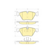Колодки тормозные дисковые для BMW 3(E90,E91,E92,E93), 5(E60,E61), X1(E84), Z4(E89) <b>GIRLING 6115592 / 23347</b>