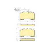 Колодки тормозные дисковые для AUDI A8(4D2,4D8) <b>GIRLING 6115069 / 23439</b>