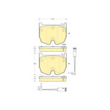 Колодки тормозные дисковые для MERCEDES CLS(C219), E(S211,W211), S(C215,W220), SL(R230), SLR(R199) <b>GIRLING 6115999 / 23541</b>