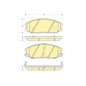 Колодки тормозные дисковые для ACURA INTEGRA / DAEWOO REXTON / HYUNDAI H-1, PORTER, SANTA FE / NISSAN CABSTAR, NT400 Cabstar / SSANGYONG ACTYON SPORTS, ACTYON, KYRON, REXTON <b>GIRLING 6132979 / 23569</b>