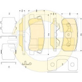 Колодки тормозные дисковые для CHRYSLER SEBRING(JS) / JEEP COMPASS(MK49), PATRIOT(MK74) / LANCIA FLAVIA(JS) <b>GIRLING 6146009 / 23582</b>