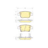 Колодки тормозные дисковые для TOYOTA AVENSIS(#T22#, T25, T25#), COROLLA(CDE12#, R1#, ZDE12#, ZER#, ZZE12#) <b>GIRLING 6133374 / 23620</b>