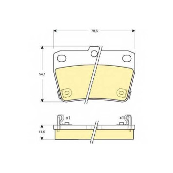 Колодки тормозные дисковые для CHERY J11, TIGGO 3 / TOYOTA RAV 4(ACA2#, CLA2#, SXA1#, XA2#, ZCA2#) <b>GIRLING 6132799 / 23656</b>