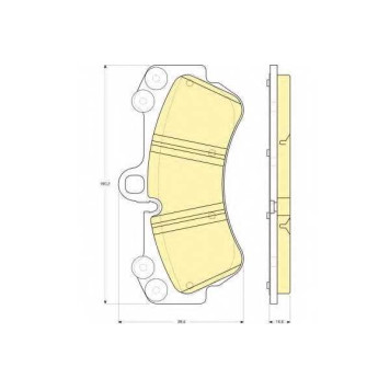 Колодки тормозные дисковые для PORSCHE CAYENNE(955,9PA) / VW TOUAREG(7L6,7L7,7LA) <b>GIRLING 6115479 / 23692</b>