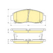 Колодки тормозные дисковые для ACURA TL, TSX / HONDA ACCORD, CIVIC, CROSSROAD, FR, ODYSSEY, SHUTTLE, STEPWGN, STREAM <b>GIRLING 6132689 / 23729</b>