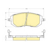 Колодки тормозные дисковые для SUBARU FORESTER(SF, SG, SH), IMPREZA(G3, GD, GG, GH, GR), LEGACY(B13#, BE, BH, BL, BM, BP, BR), OUTBACK(BL, BM, BP, BR) <b>GIRLING 6133289 / 23865</b>